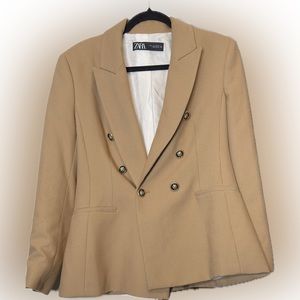 ZARA Double Breasted Ladies Blazer Size L
